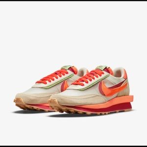 Nike LD waffle x Sacai x CLOT Orange blaze